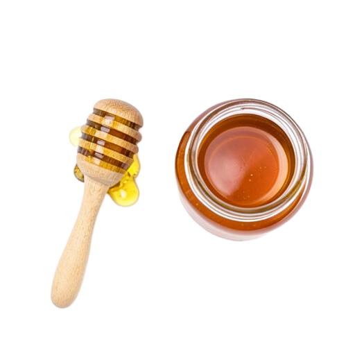 Honingpot met honinglepel